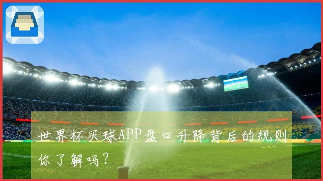 世界杯买球APP盘口升降背后的规则你了解吗？